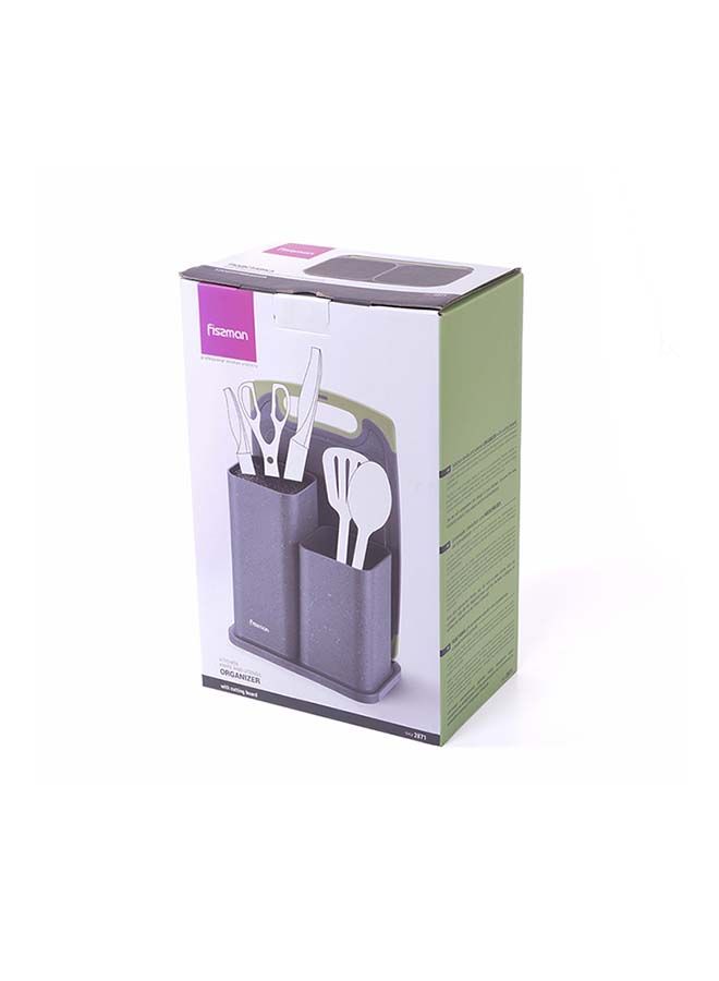 Fissman Kitchen Knife And Utensil Organizer With Cutting Board  - Image 4