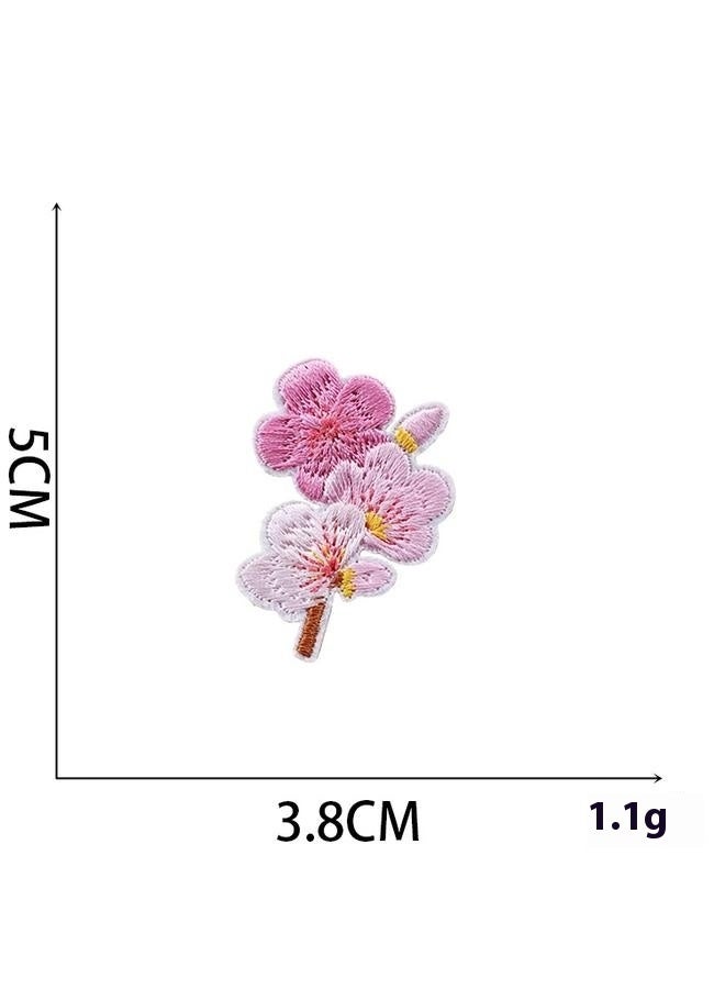 13pcs Mini Flower Iron On Patches 13 Patterns Decorative Embroidered Patches Floral Sewing Appliques Valentines Wedding for Jeans, Clothing, Jacket, Hat, Backpacks, Pants, Bouquet  - Image 3