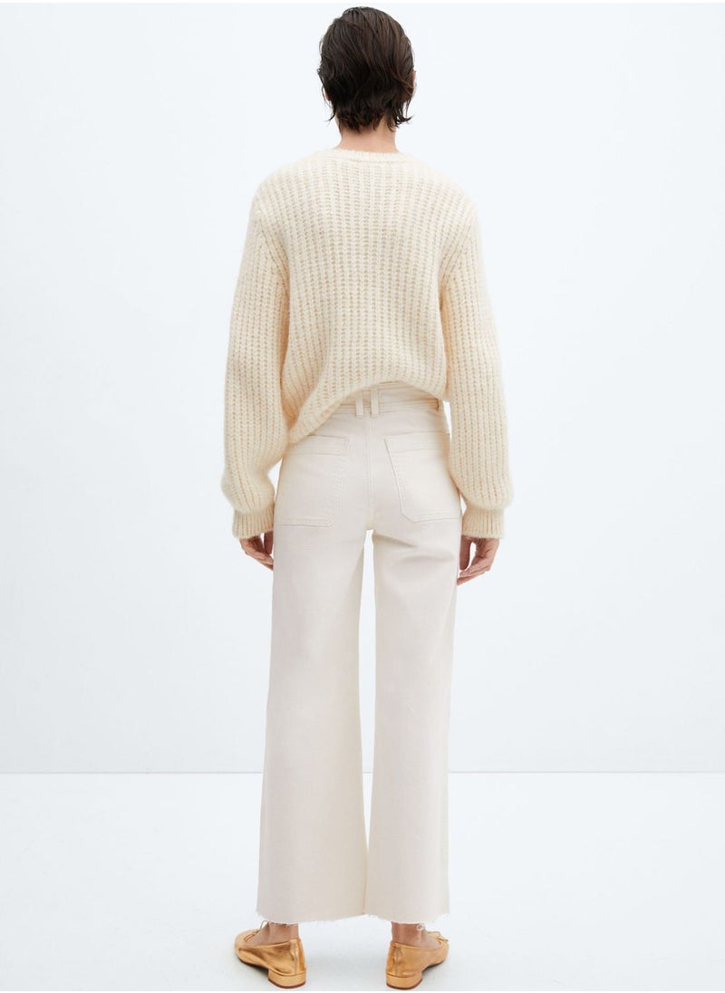 MANGO - Flared High Waist Jeans - Image 1
