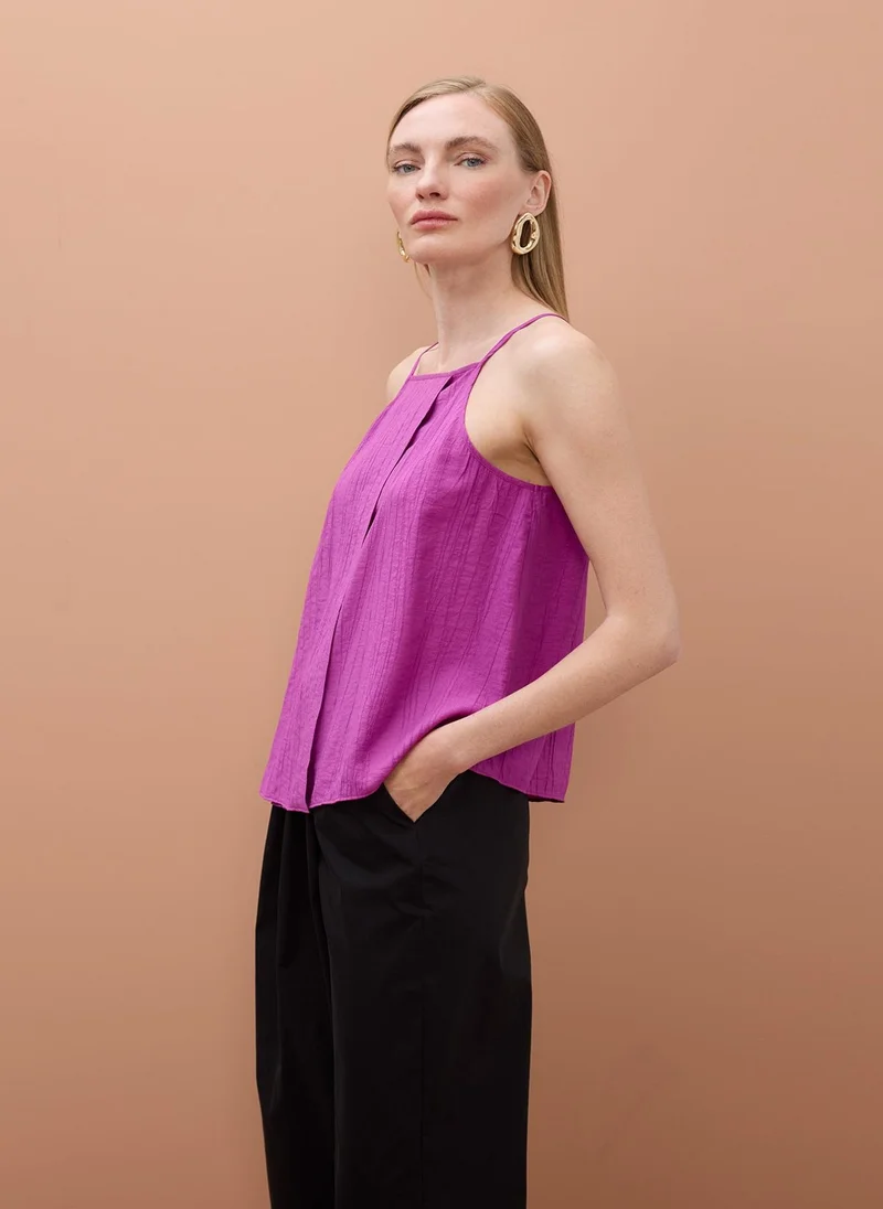 لولا كساديمونت Thin Strap Top with Front Flap Detail