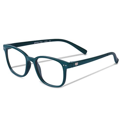 Freddy Clear Lens Full Rim Square Spectacle Frame For Men and Women (Forest green) - Image 1