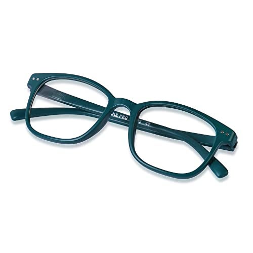 Freddy Clear Lens Full Rim Square Spectacle Frame For Men and Women (Forest green) - Image 5