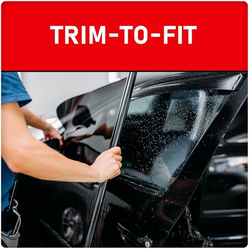 Custom Accessories Black Magic Insta-Cling 5% VLT Tinted Window Film, Reusable Car Window Tint — Black - Image 2