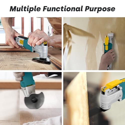 Enventor Multi Tool Saw, 2.5Amp Electric Oscillating Tool Kit Corded with 28pcs Saw Accessories, 6 Variable Speeds, 3° Oscillating Angle Oscillating Saw for Cutting, Scraping, Sanding - Image 2