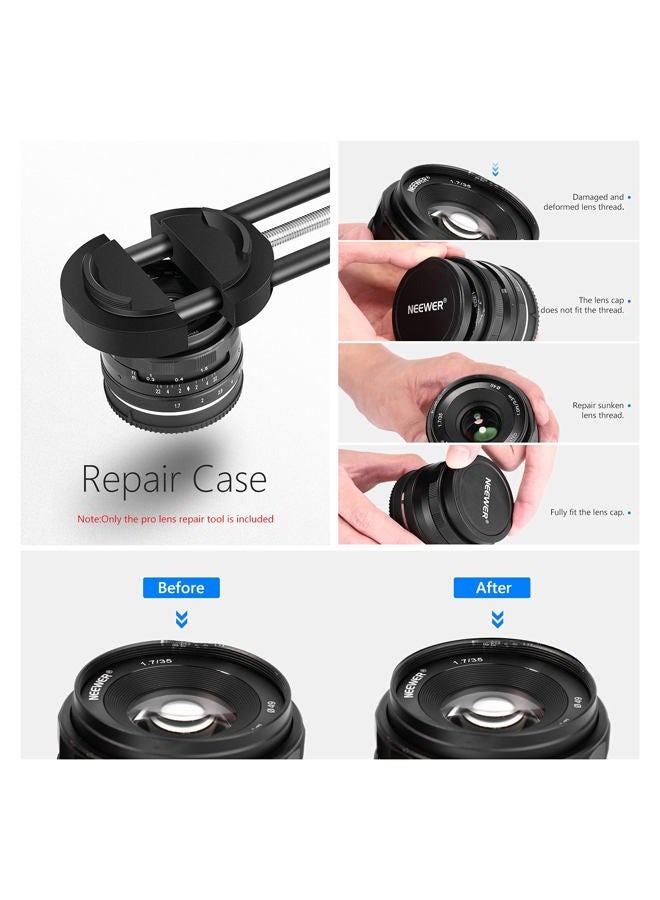 Neewer Camera Lens Vise Repair Tool for Lens and Filter, Ring Adjustment Range 27mm to 130mm, Steel Construction - Image 5