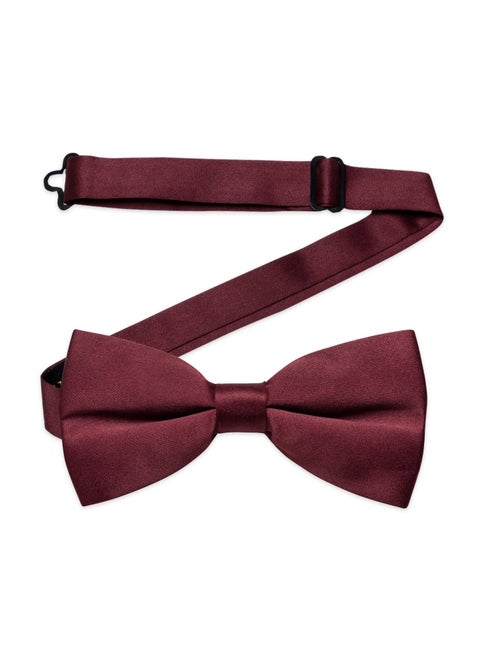 Pre-Tied Bow Tie Satin Solid Bowtie Adjustable Tuxedo Bowties for Men and Boys