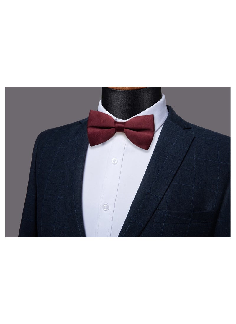 Pre-Tied Bow Tie Satin Solid Bowtie Adjustable Tuxedo Bowties for Men and Boys