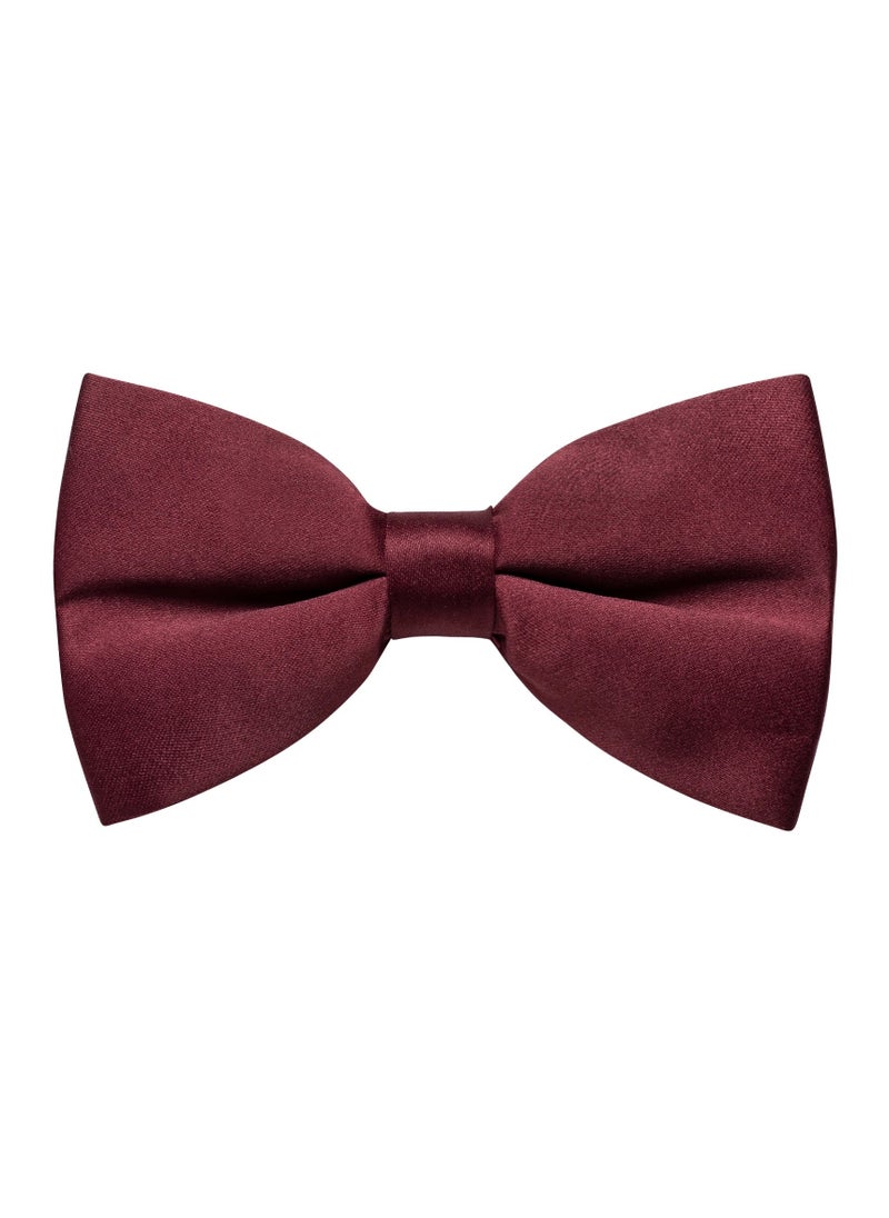 Pre-Tied Bow Tie Satin Solid Bowtie Adjustable Tuxedo Bowties for Men and Boys