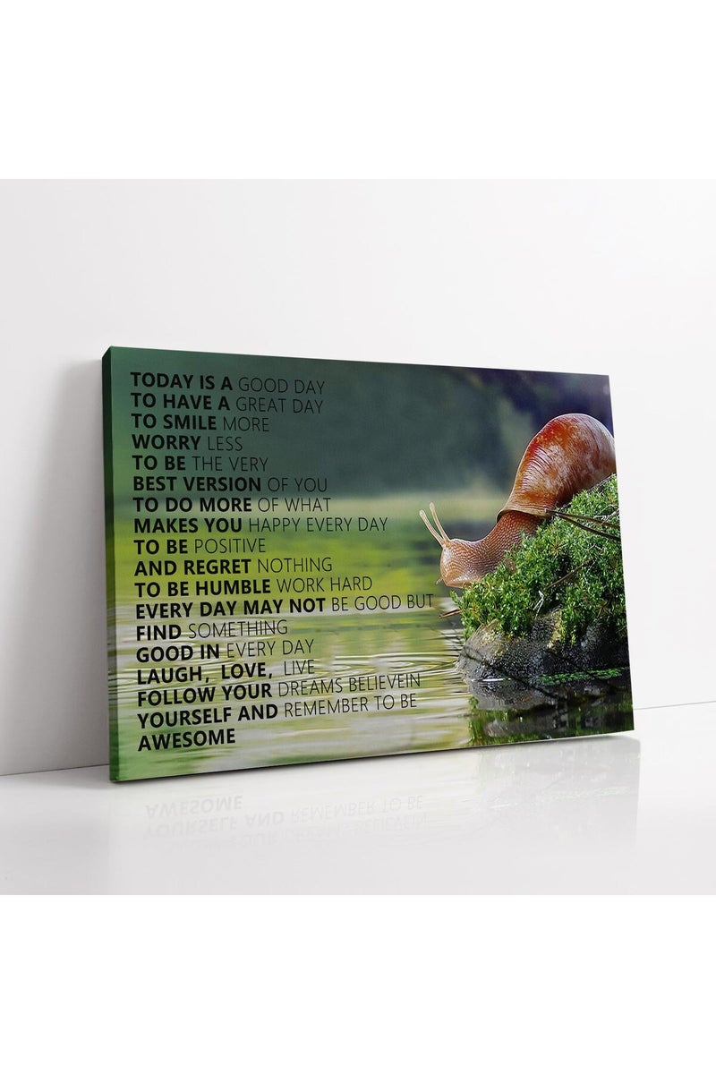 KAWAHONE Inspirational Wall Art - Today is a Good Day - Image 1