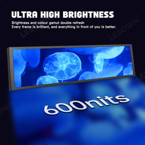 LESOWN شاشة لمسية عريضة 8.8 بوصة من LESOWN مع شاشة LCD طويلة 480x1920 IPS للكمبيوتر الشخصي لنظام ويندوز Rpi4 - Image 3