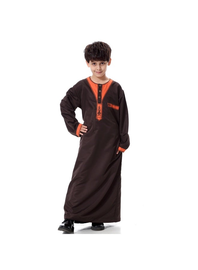 روب طويل بألوان متباينة للأولاد المراهقين - Image 5