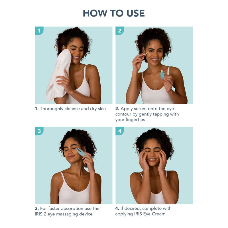 Foreo IRIS Firming PM Eye Serum - Retinol - Mushroom Extract - Vitamin E - Bakuchiol - Travel size Treatment Products - Dark Circles & Bags - Fragrance Free - All Skin Types - 0.5 oz - Image 5