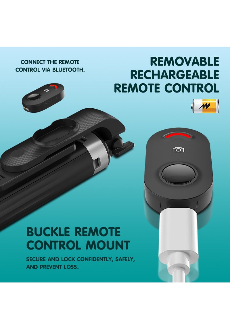 Generic - Wireless Selfie Stick with Remote Control for Smartphones, Extendable Tripod for Perfect Photos and Videos - Image 1