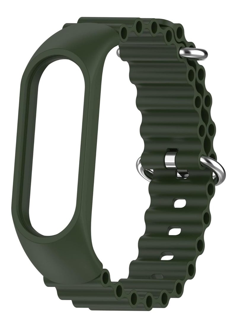 ten.tech - Tentech Ocean Sport Silicone Replacement Band Adjustable Stretchy Women Men for Xiaomi Mi Band 3 / Mi Band 4, Band for Xiaomi Mi M3/M4 - green - Image 1