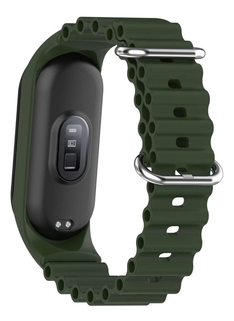 ten.tech - Tentech Ocean Sport Silicone Replacement Band Adjustable Stretchy Women Men for Xiaomi Mi Band 3 / Mi Band 4, Band for Xiaomi Mi M3/M4 - green - Image 1