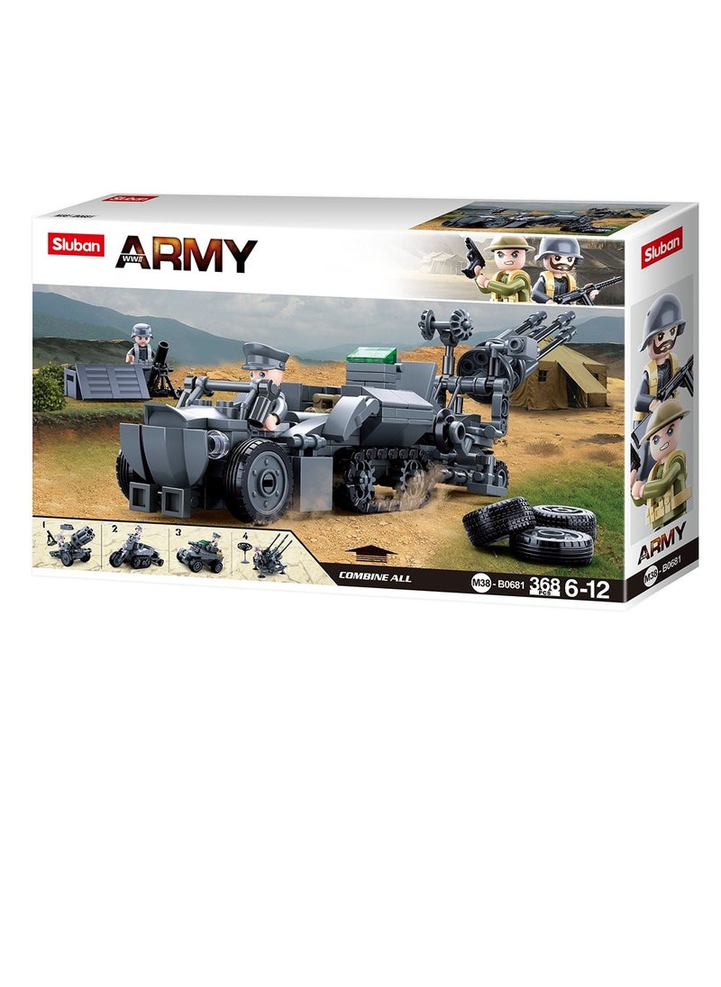 Sluban Sluban - Army Set of German Air Defense Equipment 368 Pieces - M38-B0681  - Image 1