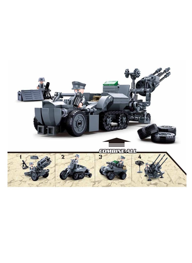 Sluban Sluban - Army Set of German Air Defense Equipment 368 Pieces - M38-B0681  - Image 2
