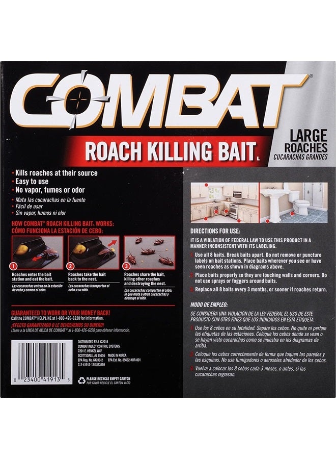 Combat Max Defense System Brand, Small Roach Killing Bait and Gel, 12 Count - Image 2