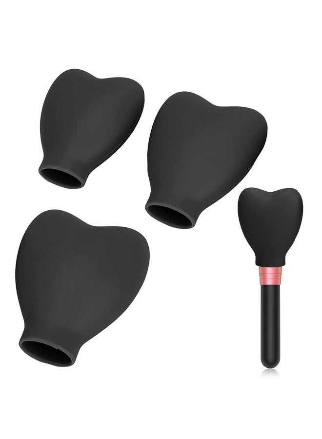 maycreate MAYCREATE® 3 Sizes Makeup Brush Cover Set Silicone Travel Dustproof Covers for Makeup Brushes Reusable Foundation Brush Protector Cap Universal for Single & Multi-fit - Brush Not Included - Image 1