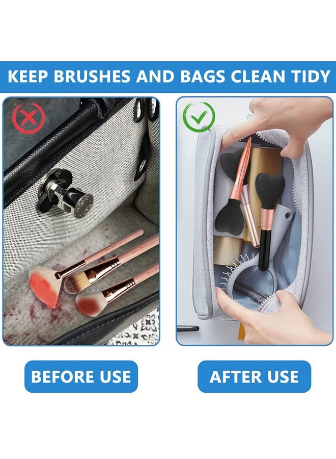 maycreate MAYCREATE® 3 Sizes Makeup Brush Cover Set Silicone Travel Dustproof Covers for Makeup Brushes Reusable Foundation Brush Protector Cap Universal for Single & Multi-fit - Brush Not Included - Image 4
