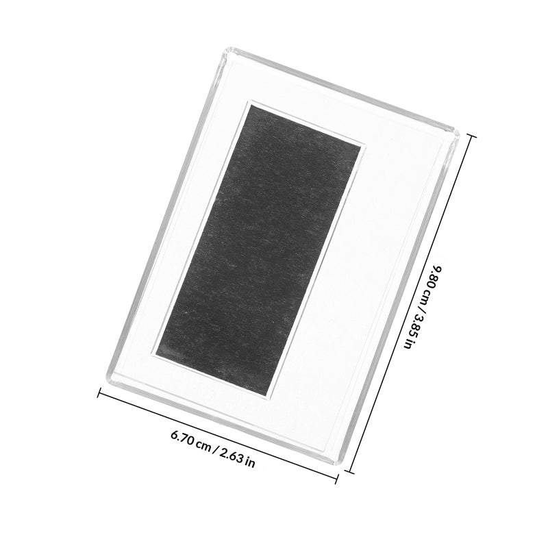 10pcs Clear Magnetic Frames Magnetic Picture Frames Clear Photo Holders for Refrigerator Frames - Image 2