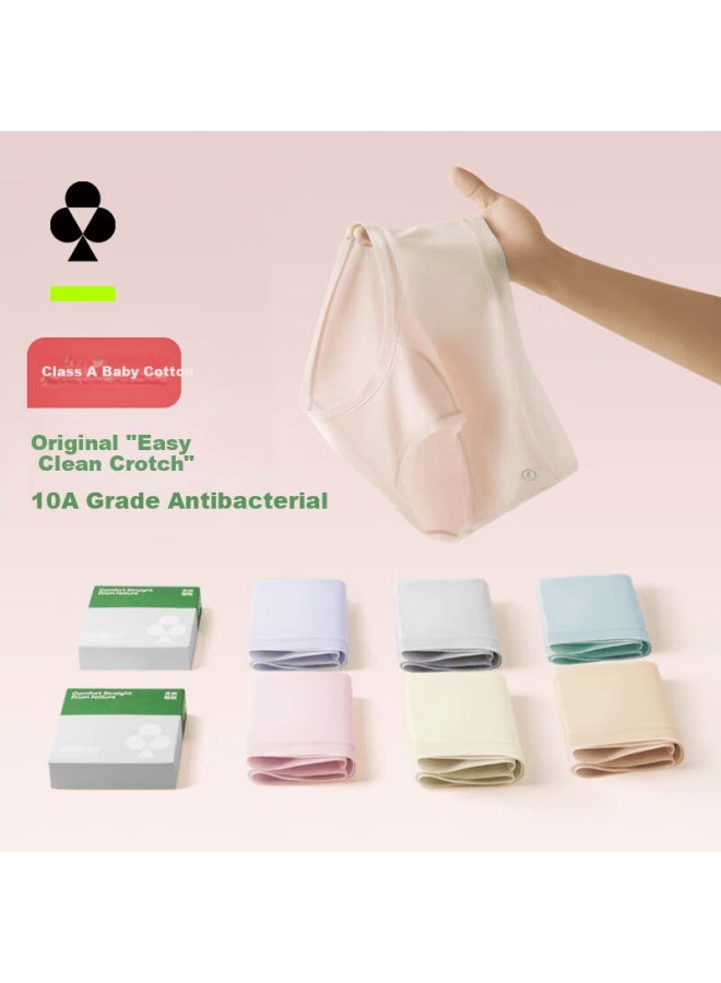 Youkeshu [easy Clean Crotch] Class A Baby Cotton Women's Underwear 10a Antibacterial Seamless High Elastic Breathable Girls' Triangle Shorts - Image 1