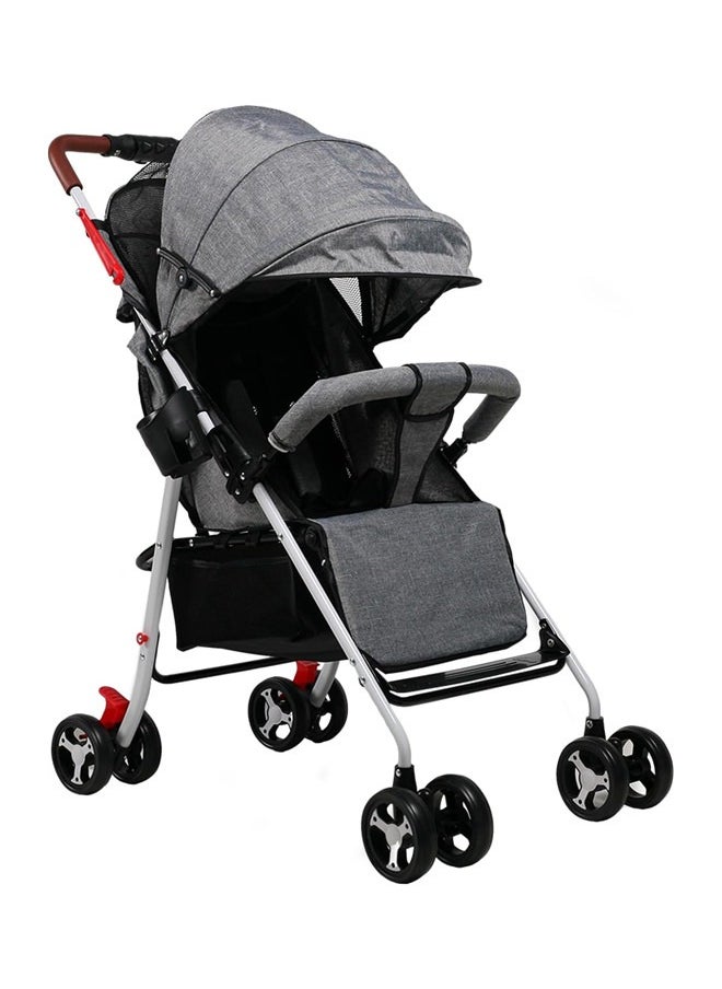 Beauenty Baby Stroller for Toddler, Foldable Aluminum Alloy Pushchair with Adjustable Backrest, 2 in 1 High Landscape Bassinet Pram for Infant & Toddler  - Image 1