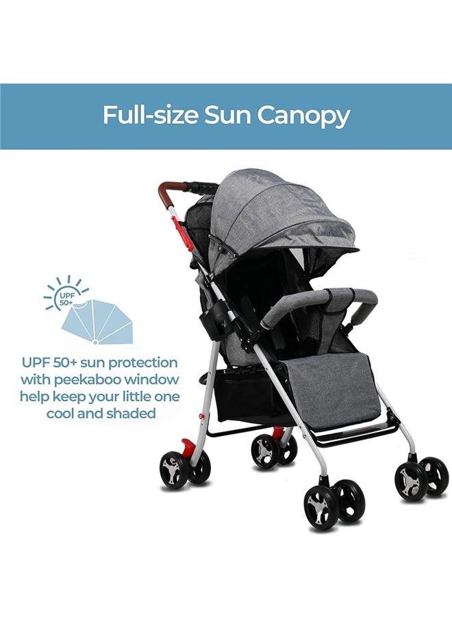 Baby Stroller for Toddler, Foldable Aluminum Alloy Pushchair with Adjustable Backrest, 2 in 1 High Landscape Bassinet Pram for Infant & Toddler - pzsku/Z822C42577E05A7E436C3Z/45/_/1715420803/b048bebe-27b7-4790-9105-bb44f85ff3fe