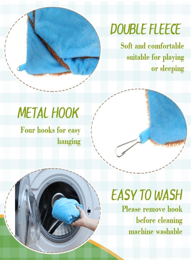 جيريفي أرجوحة جيريفاي 6 قطع 3 طبقات للفئران، قفص حيوانات أليفة، أرجوحة معلقة للحيوانات الصغيرة، ملحقات قفص النمس، سرير النمس لخنزير غينيا، السنجاب، الفأر، الشنشيلة للنوم واللعب (6 ألوان) - Image 3