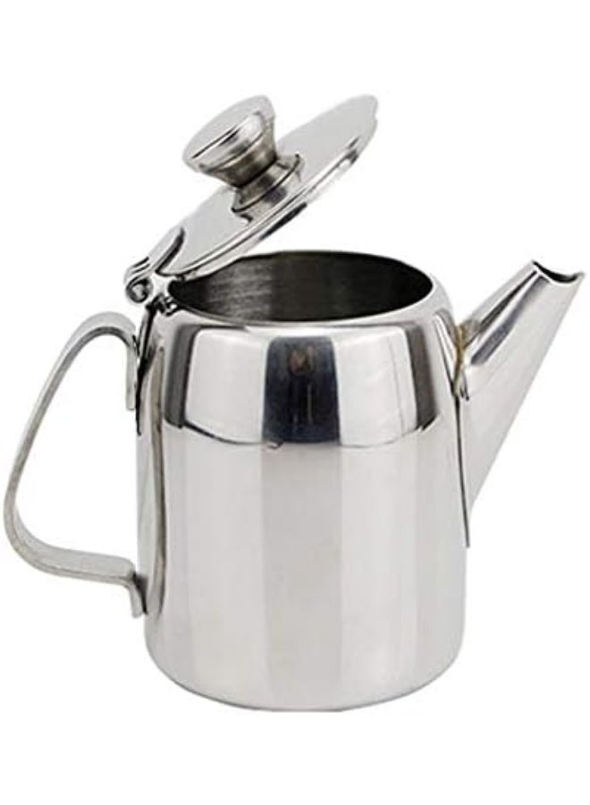 سنيكس إبريق شاي من الستانلس ستيل من Sunnex بسعة 0.5 لتر ومصفاة مدمجة، إبريق فضي متين بلمسة نهائية عاكسة (مرآة)، مناسب للاستخدام في المنازل والفنادق والمطاعم. - Image 3