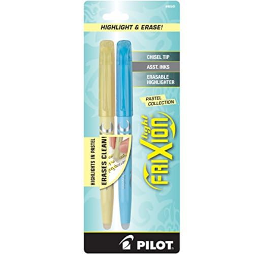 Pilot FriXion Light Pastel Erasable Highlighters, Chisel Tip, Assorted Colors, 2 Count - Image 4