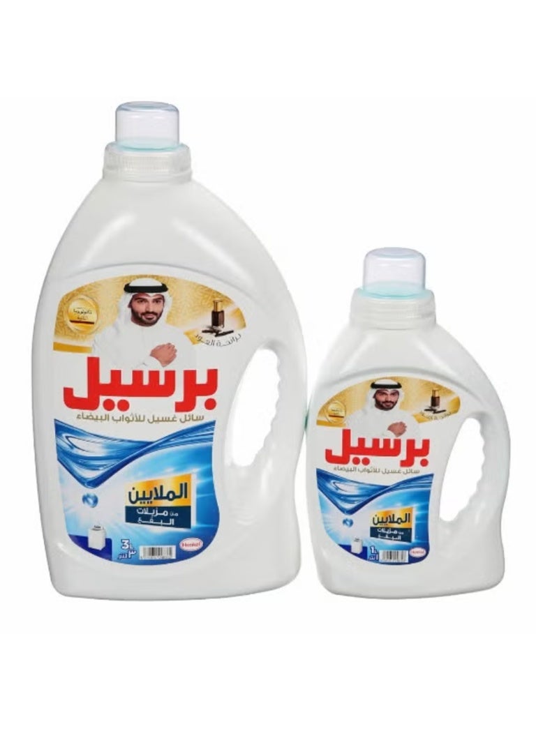 Persil Liquid Detergent White Oud 3+1L – Long‑Lasting Oud Fragrance - Image 1