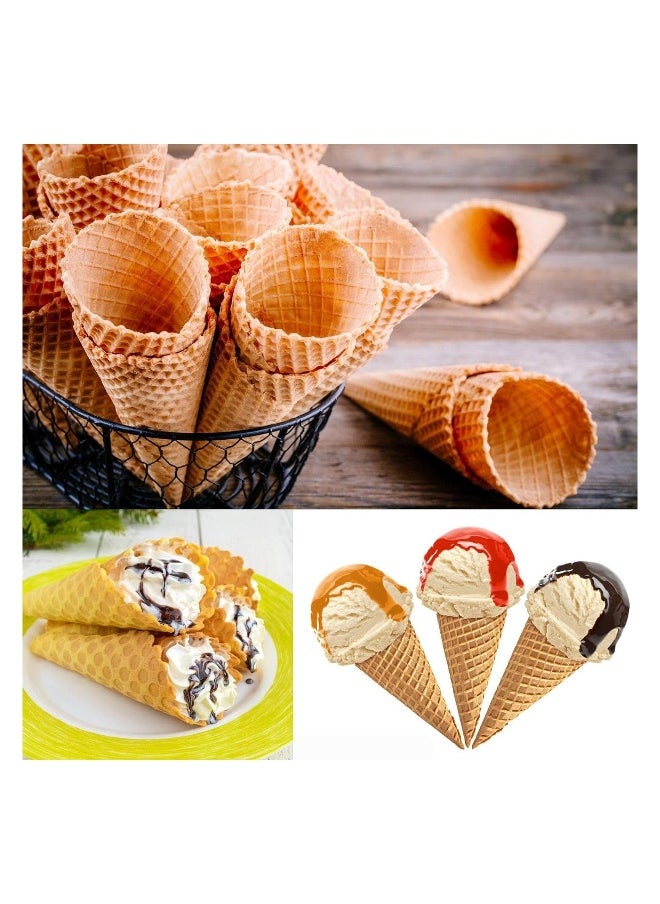 Generic - 16Pcs Cream Horn Molds Baking Cones Cream Roll Horn Forms Stainless Steel Cannoli Tubes Ice Cream Mold Standing Cone Shap Conical Danish Pastry Croissant Cones Moulds Large Size 4.7 inch - Image 1