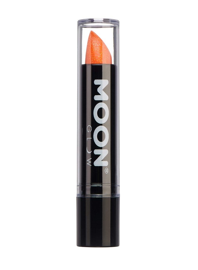 Moon Glow - 5g Neon UV Glitter Lipstick - Orange - Glows brightly under blacklights - Image 1