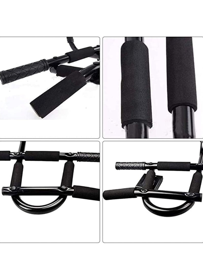 Huitich Steel Pipe Push-Up Bars Set with Comfort Sponge Grips Black 56x7x21.5cm  - Image 5