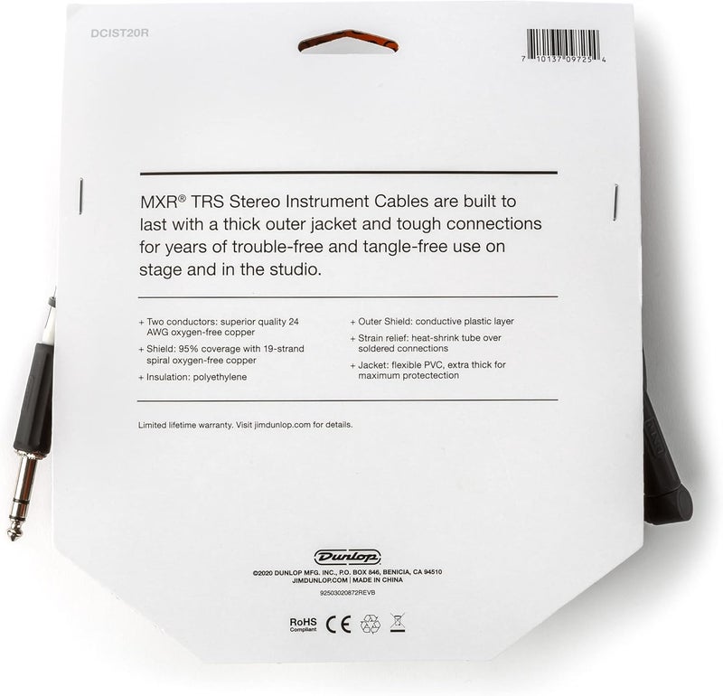 MXR 20 Ft TRS Stereo Instrument Cable - Image 2