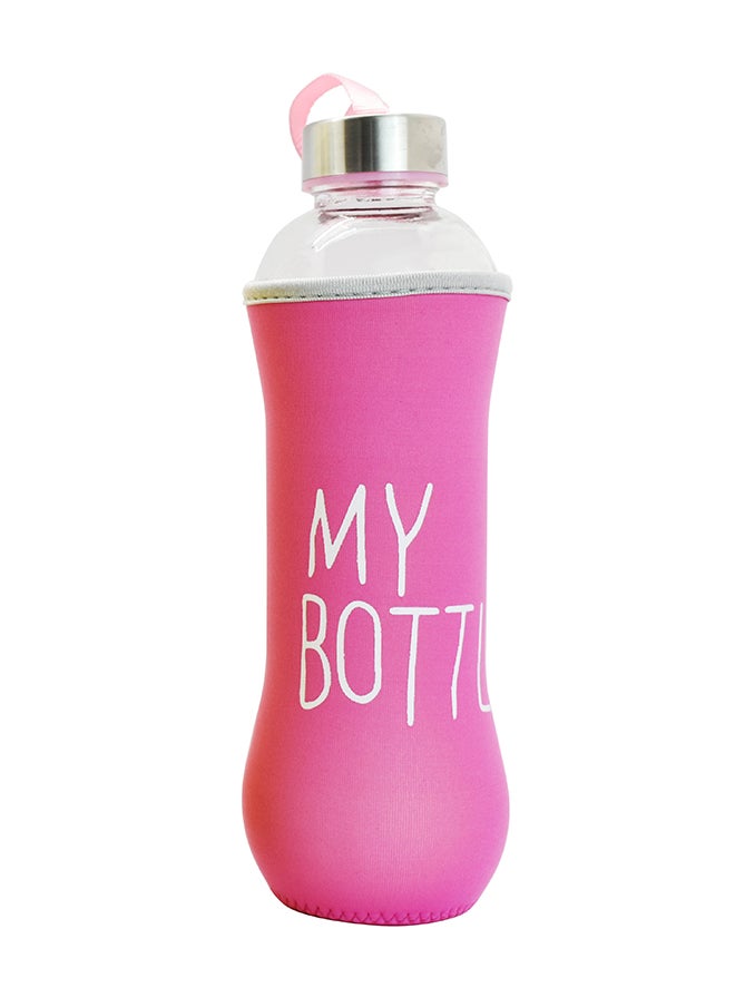 Cuisine Art - Glass Drinking Bottle With Leak Proof Lid, Best as Reusable Drinking Bottle, Juice Beverage Container Assorted Color, 600ml - Image 1