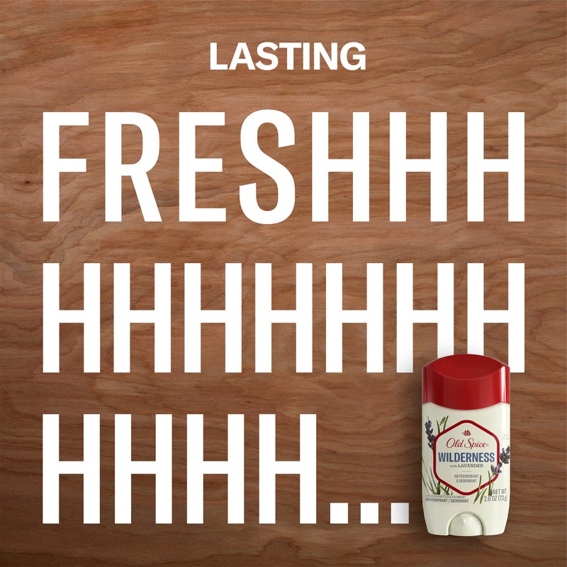 Old Spice Antiperspirant Deodorant for Men Inspired by Nature Wilderness With Lavender Invisible Solid 2.6 oz - Image 3