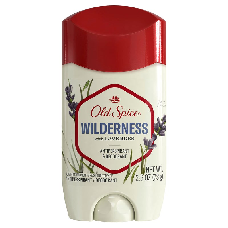 Old Spice Antiperspirant Deodorant for Men Inspired by Nature Wilderness With Lavender Invisible Solid 2.6 oz - Image 1