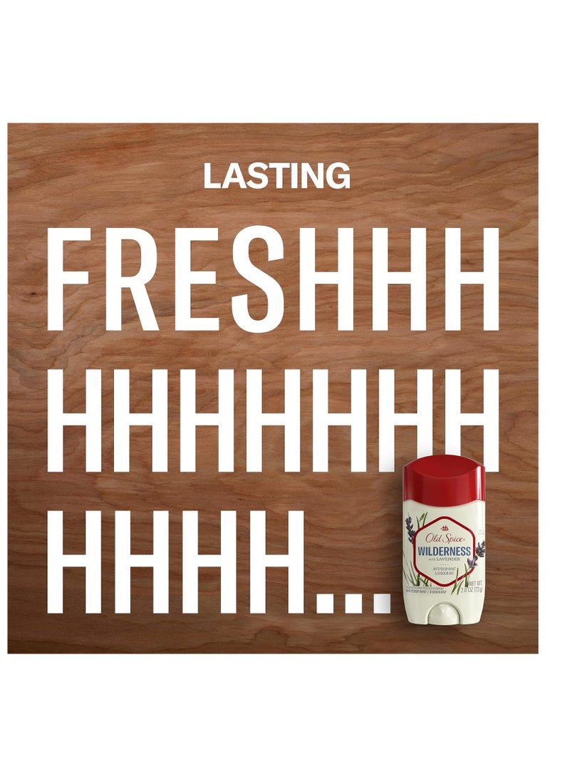 Old Spice - Old Spice Antiperspirant Deodorant for Men Inspired by Nature Wilderness With Lavender Invisible Solid 2.6 oz - Image 1