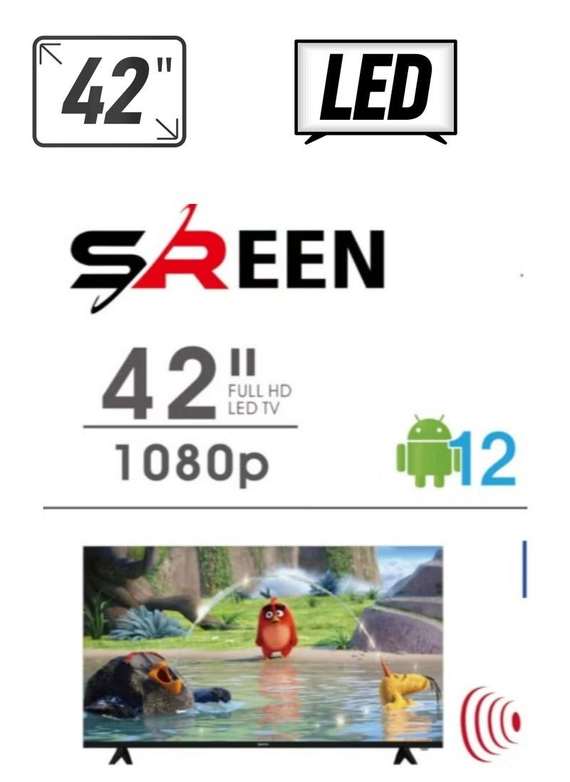 SREEN - Sreen 42" smart frameless LED, Full HD, Smart, Android 12 - SRET-42S1 - Image 1
