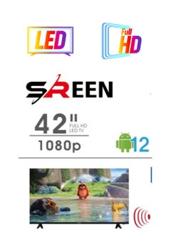 Sreen 42" smart frameless LED, Full HD, Smart, Android 12 - SRET-42S1