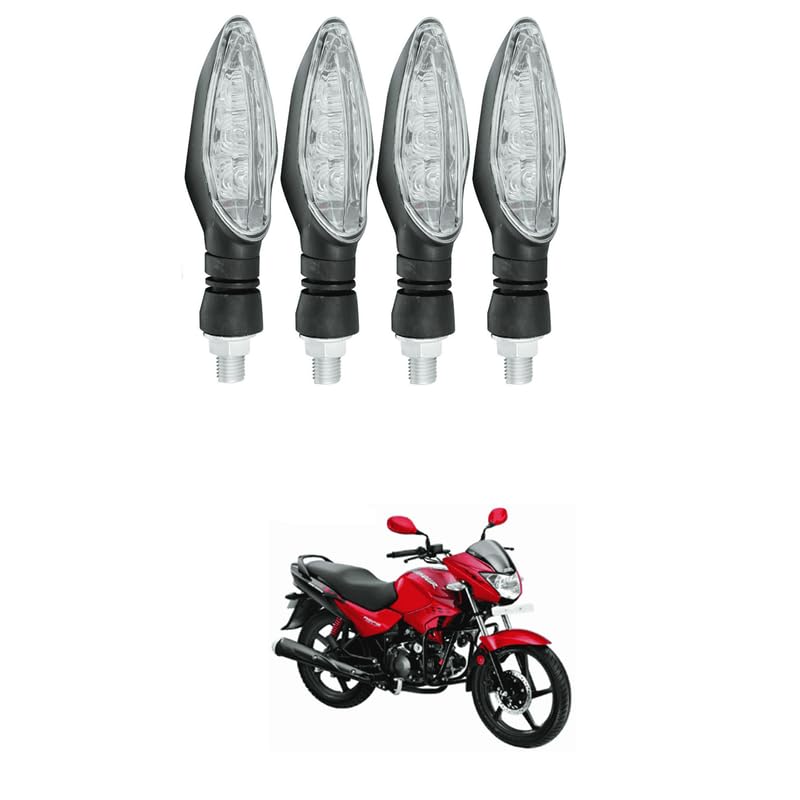 LOVMOTO Universal 3 Led 12V 4PCS Motorcycle Turn Signals Front Rear LED Turn Signal Light Turn Signal Motorcycle Blinkers Indicators Daytime Running Light Comfortable With Gla-mour - Image 1