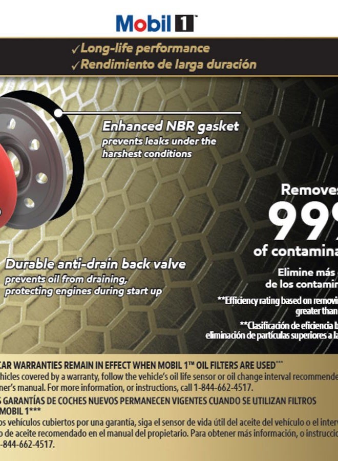 Mobil 1 M1-210A Extended Performance Oil Filter, Pack of 2 - Image 3