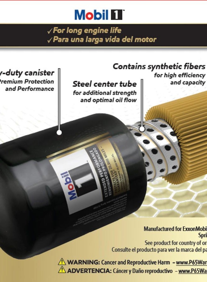 Mobil 1 M1-210A Extended Performance Oil Filter, Pack of 2 - Image 2