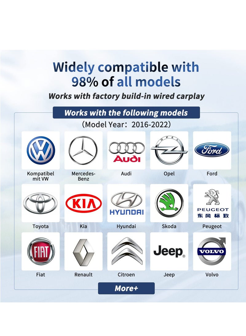 SOLARAE Android Auto Wireless Adapter for Car, Wireless Android Auto Car Adapter for OEM Factory Wired Android Auto Cars, Wireless Android Aauto Aadapter Converts Wired to Wireless Android Car Play - Image 3