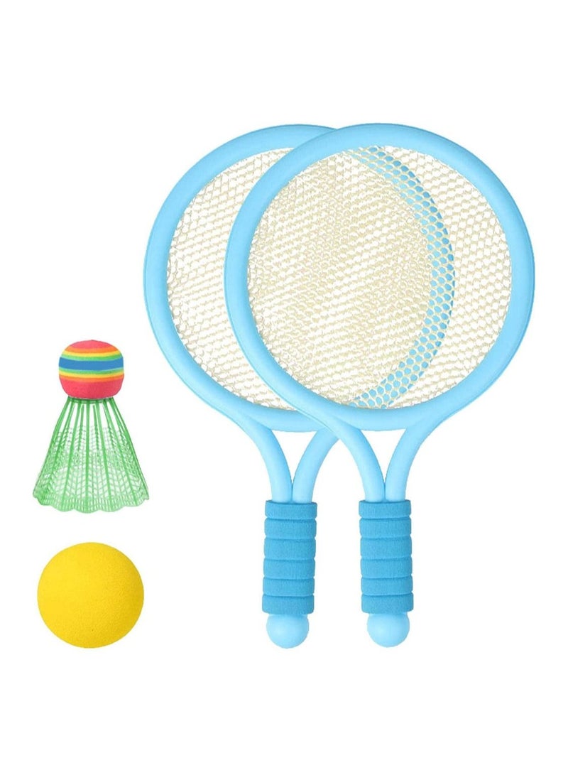 KASTWAVE Kids Tennis Racket Set For Toddlers Indoor/Outdoor (1 Pair Blue) - Image 1
