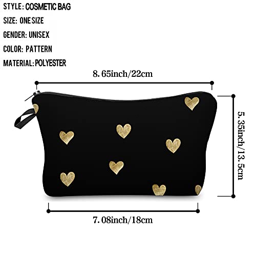Deanfun Cosmetic Bag for Women Waterproof Cute Fashion Purse Makeup Bags Roomy Travel Toiletry Bag Accessories Organizer Gifts(51356) - Image 2
