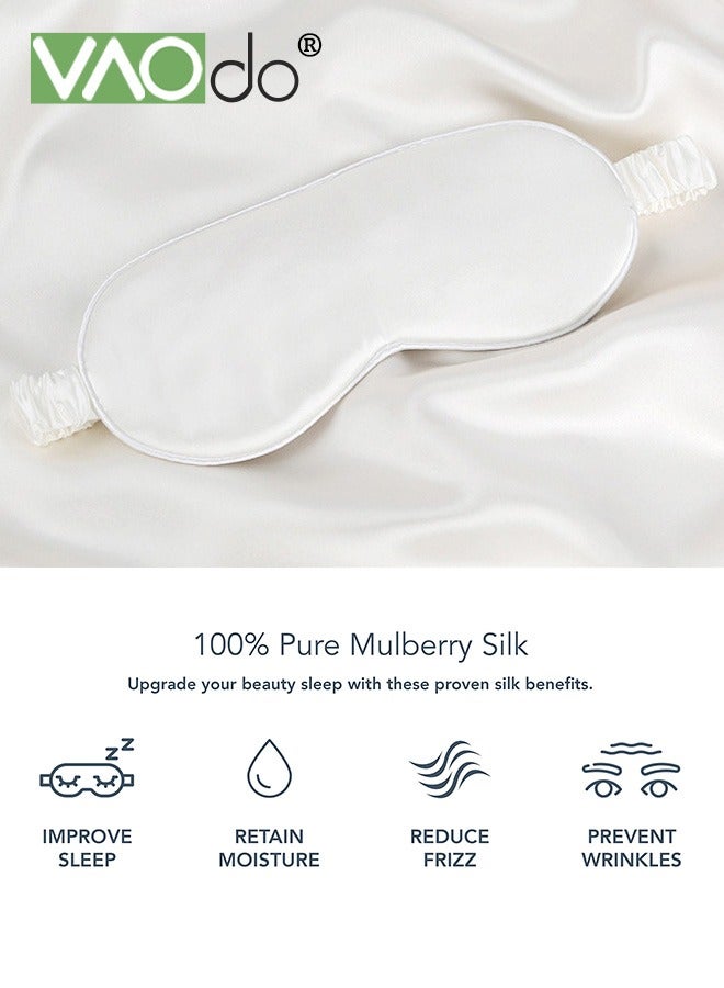 VAOdo 5PCS Pillowcase Set, Satin Pillowcases with Hair Tie Eye Mask and Face Scrunchie, Luxury Skin-friendly Sleep Set Grey - Image 5