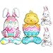 UAEYW 4Pcs Easter BalloonsLarge Size Bunny Rabbit Chicken Egg Shaped Mylar Foil Balloons for Happy Easter Birthday Party Home Spring Decorations - Image 4